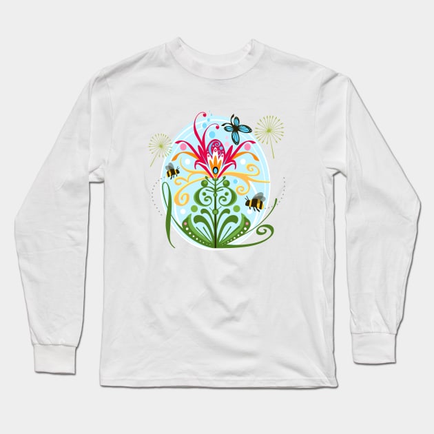 Flower Long Sleeve T-Shirt by AdrianaStore